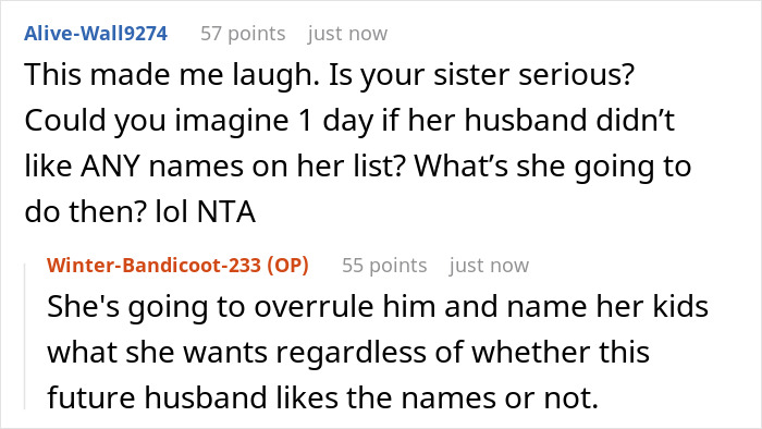 Parents Instruct New Mom To Rename Baby As His Name Is On Her Single “Golden Child” Sister’s List Parents Instruct New Mom To Rename Baby As His Name Is On Her Single “Golden Child” Sister’s List