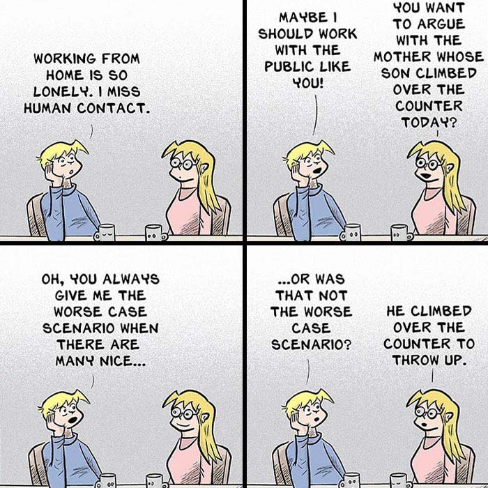 30 Humorous Comics By Stephen Beals Illustrating Absurd Situations Retail Workers Face Daily (New Pics)