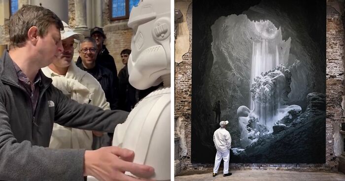 Artist Gives His Completely Blind Friend A Personal Tactile Tour Of His Venice Exhibition