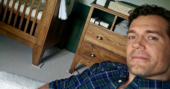 Soon-To-Be Dad Henry Cavill Poses Next To Crib And Asks For Parenting Tips On Father’s Day