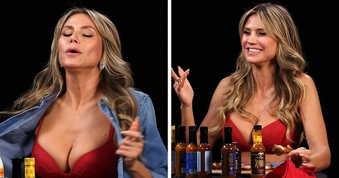 “I’m Getting Hot”: Heidi Klum Takes Off Shirt In The Middle Of Interview
