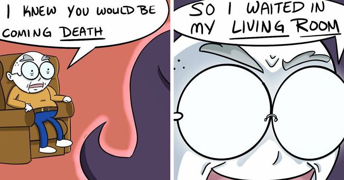 66 Tragic Situations Twisted Into Hilarious Comics By This Artist