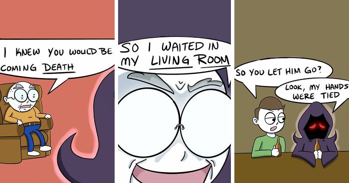 66 Tragic Situations Twisted Into Hilarious Comics By This Artist