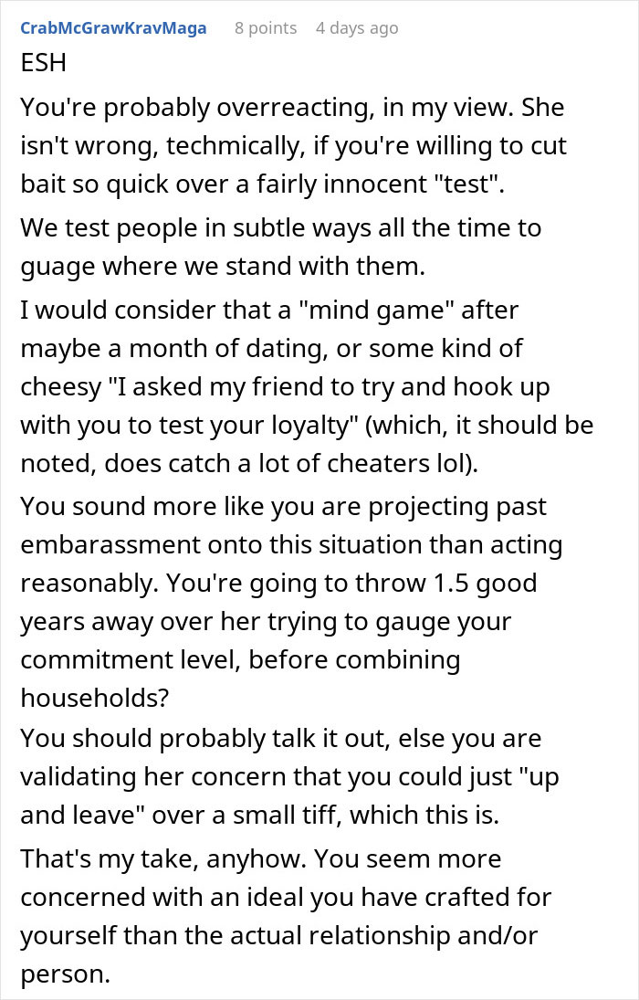“AITAH For Breaking Up With My Girlfriend When She Tested Me?” “AITAH For Breaking Up With My Girlfriend When She Tested Me?”
