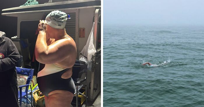 Amy Appelhans Gubser Completed A 17-Hour Swimming Journey Through Cold, Shark-Inhabited Waters