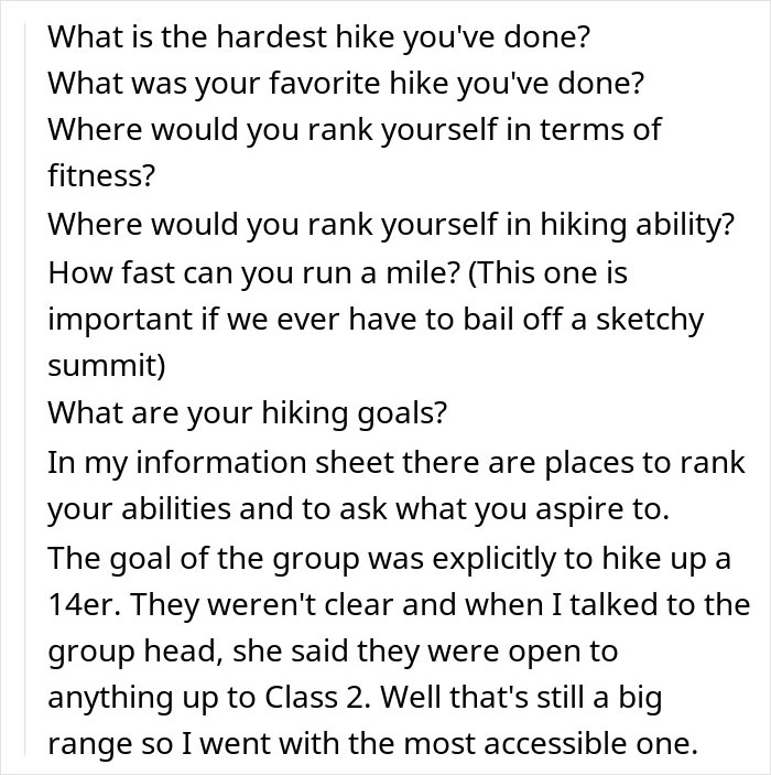“AITA For Canceling On A Group Of Very Out Of Shape Women That Hired Me To Guide Their Hikes?” “AITA For Canceling On A Group Of Very Out Of Shape Women That Hired Me To Guide Their Hikes?”