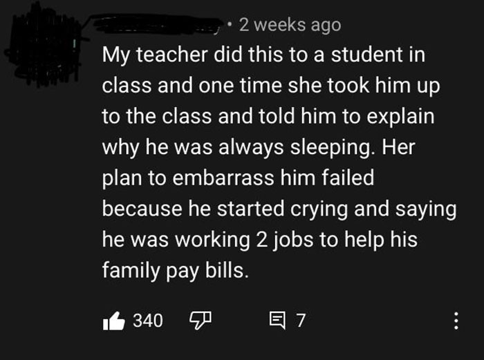 Teachers Need To Understand Students Don't Always Sleep In Class Just Because Of Laziness