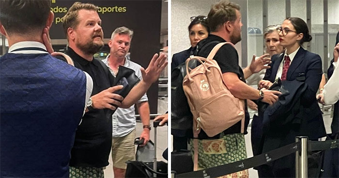 James Corden Under Fire Again For Treatment Of Service Workers, But Fellow Passengers Defend Him