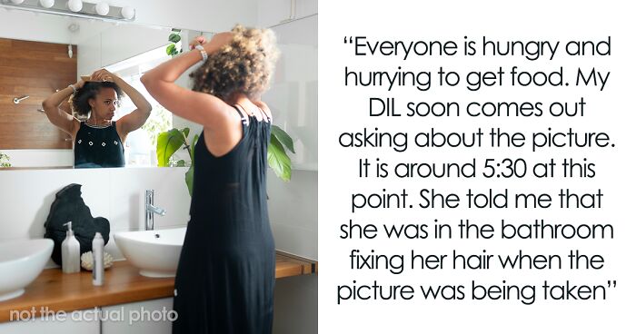 DIL Misses Being In Family Pic While In Bathroom, Husband Doesn’t Speak Up Despite Mom Asking Twice