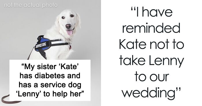 Woman Thinks Her Service Dog Takes Priority Over Bride, Groom Gives Her A Reality Check