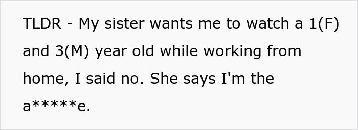 Woman Can’t Understand The Difference Between WFH And A Vacation, Demands Sister Babysit Woman Can’t Understand The Difference Between WFH And A Vacation, Demands Sister Babysit