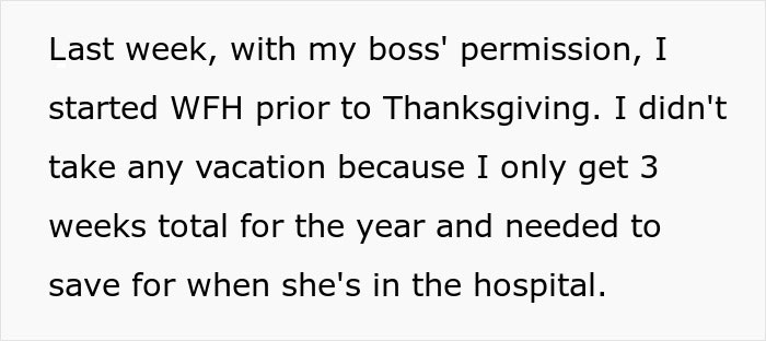 Woman Can’t Understand The Difference Between WFH And A Vacation, Demands Sister Babysit Woman Can’t Understand The Difference Between WFH And A Vacation, Demands Sister Babysit