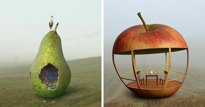 17 Buildings Inspired By Fruits And Vegetables, By This Surrealism Artist