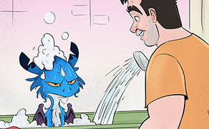 Firefighter And His Baby Dragon: 15 Comics And Some Videos That We Created