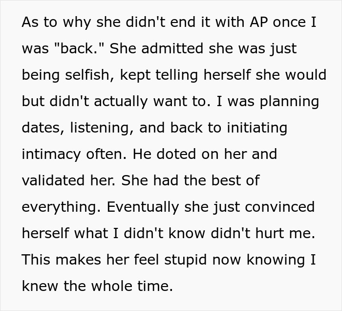 Wife Is Furious Husband Knew About Her Affair Of 2 Years And Just Didn't Care Wife Is Furious Husband Knew About Her Affair Of 2 Years And Just Didn't Care