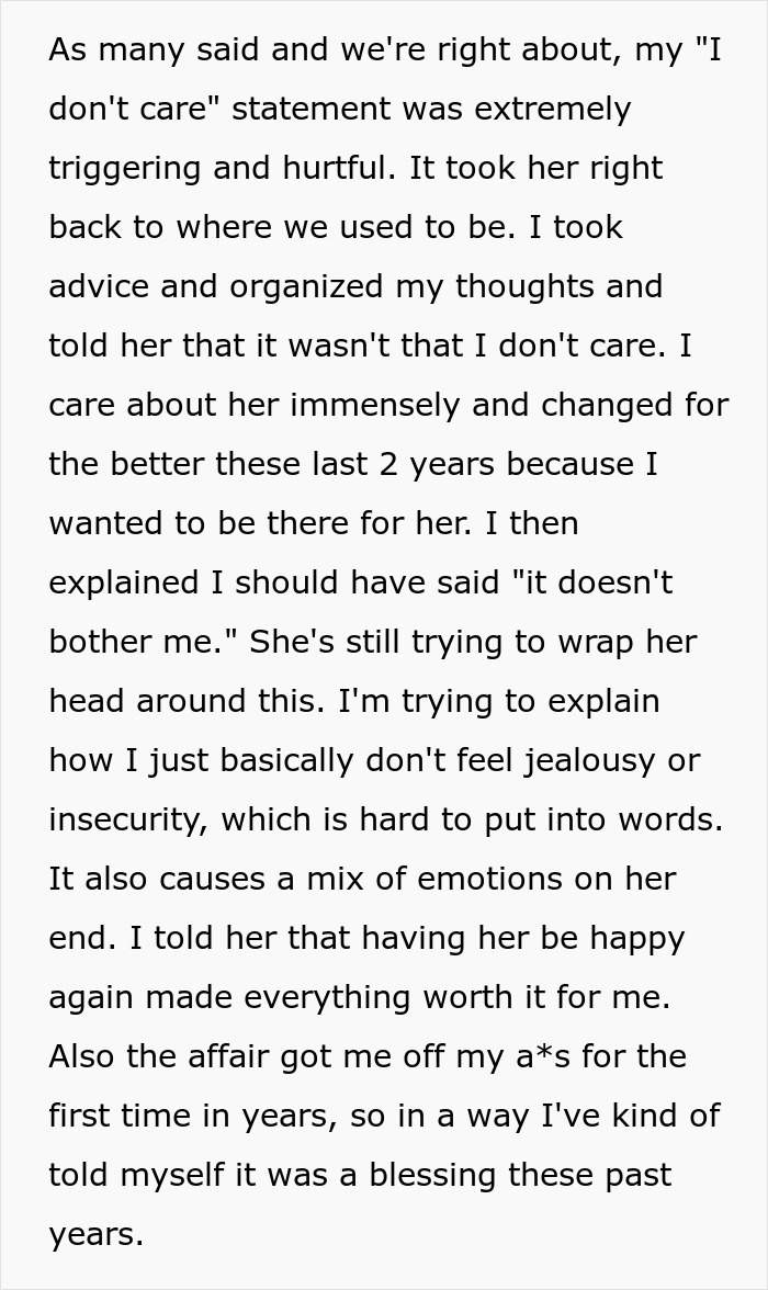 Wife Is Furious Husband Knew About Her Affair Of 2 Years And Just Didn't Care Wife Is Furious Husband Knew About Her Affair Of 2 Years And Just Didn't Care