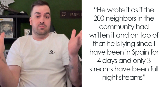 Man Tries To Roast Furious Neighbor Who Complained About Night Streams—He Gets A Reality Check