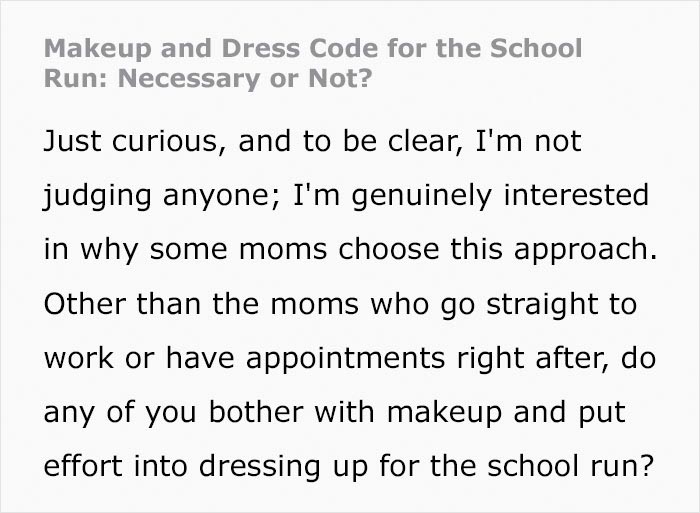 Moms Locked In Grand Debate About The Appropriate Dress Code For Picking Up Your Kids Moms Locked In Grand Debate About The Appropriate Dress Code For Picking Up Your Kids