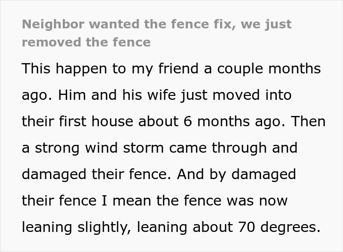 Neighbor Tries To Make Man Fix His Fence So They Could Use The Pool, He Removes It As Retaliation Neighbor Tries To Make Man Fix His Fence So They Could Use The Pool, He Removes It As Retaliation
