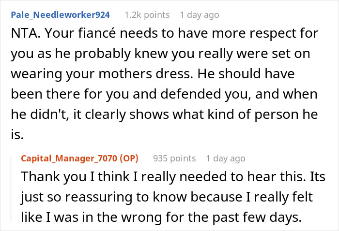 Man Defends Sister After Fiancée Refuses To Wear Her Wedding Dress, Ends Up Single Man Defends Sister After Fiancée Refuses To Wear Her Wedding Dress, Ends Up Single