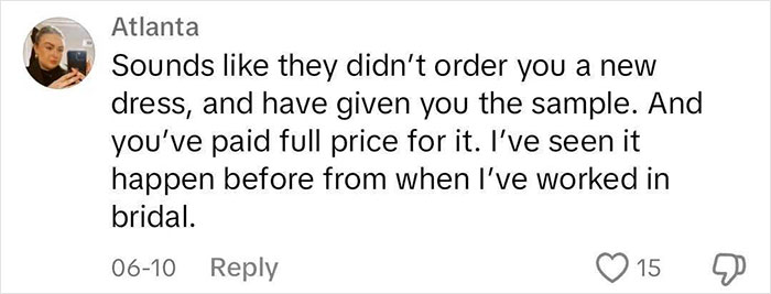 Influencer Accuses Bridal Shop Of Sending A “Dirty” Dress, Gets Reality Check And Legal Battle Influencer Accuses Bridal Shop Of Sending A “Dirty” Dress, Gets Reality Check And Legal Battle