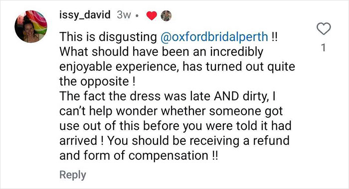 Influencer Accuses Bridal Shop Of Sending A “Dirty” Dress, Gets Reality Check And Legal Battle Influencer Accuses Bridal Shop Of Sending A “Dirty” Dress, Gets Reality Check And Legal Battle