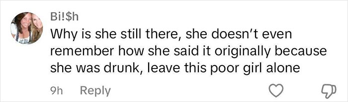 Social media comment discussing the appearance of Hailey Welch at a concert. Social media comment discussing the appearance of Hailey Welch at a concert.