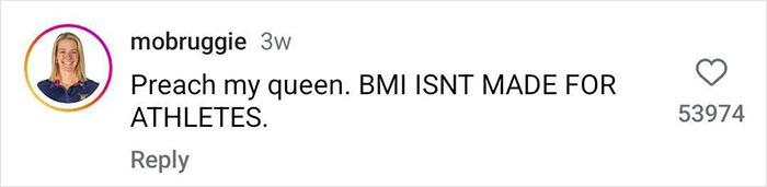 Olympic Athlete Has The Perfect Response About BMI After Viewers Mock Her Weight Olympic Athlete Has The Perfect Response About BMI After Viewers Mock Her Weight