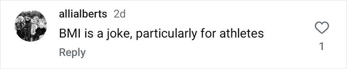 Olympic Athlete Has The Perfect Response About BMI After Viewers Mock Her Weight Olympic Athlete Has The Perfect Response About BMI After Viewers Mock Her Weight