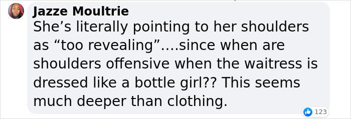 “We Have Buckled Down On Our Dress Code”: Woman Kicked Out Of Restaurant Over “Revealing” Outfit “We Have Buckled Down On Our Dress Code”: Woman Kicked Out Of Restaurant Over “Revealing” Outfit