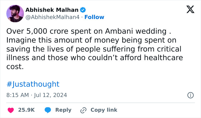 Billionaire’s Lavish Wedding Sparks Outrage As Invitations Cost More Than Average Salary Billionaire’s Lavish Wedding Sparks Outrage As Invitations Cost More Than Average Salary