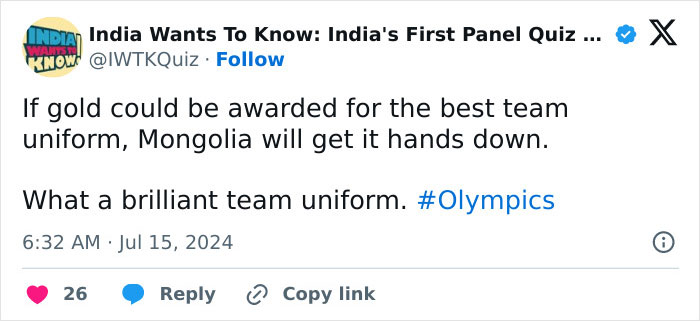 Team Mongolia’s Olympic Uniform At Paris Games Leaves People In Awe Team Mongolia’s Olympic Uniform At Paris Games Leaves People In Awe