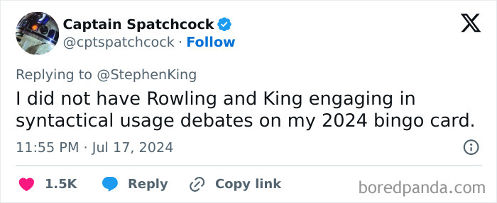 Stephen King Slams J.K. Rowling's Math In Heated Verbal Spat Stephen King Slams J.K. Rowling's Math In Heated Verbal Spat
