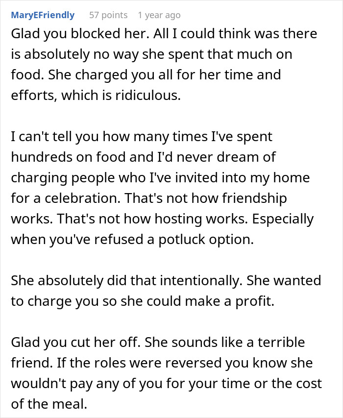 Unexpected Dinner Party Charge Leaves Guests Outraged: “I Didn’t Do This For Free” Unexpected Dinner Party Charge Leaves Guests Outraged: “I Didn’t Do This For Free”