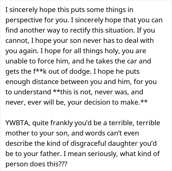 Mom Forces Son To Sell A Car He Inherited From Grandpa To Share With Family, Gets A Reality Check Mom Forces Son To Sell A Car He Inherited From Grandpa To Share With Family, Gets A Reality Check