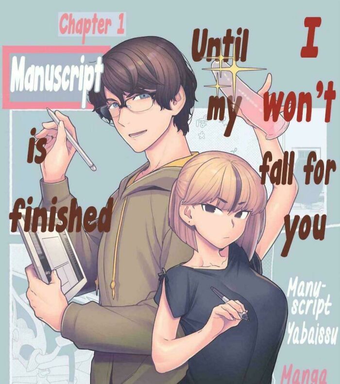 Anime characters in a manga panel with humorous text overlay, illustrating a sign fail.