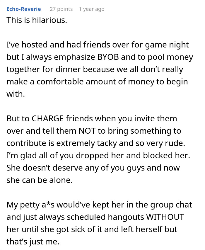 Unexpected Dinner Party Charge Leaves Guests Outraged: “I Didn’t Do This For Free” Unexpected Dinner Party Charge Leaves Guests Outraged: “I Didn’t Do This For Free”