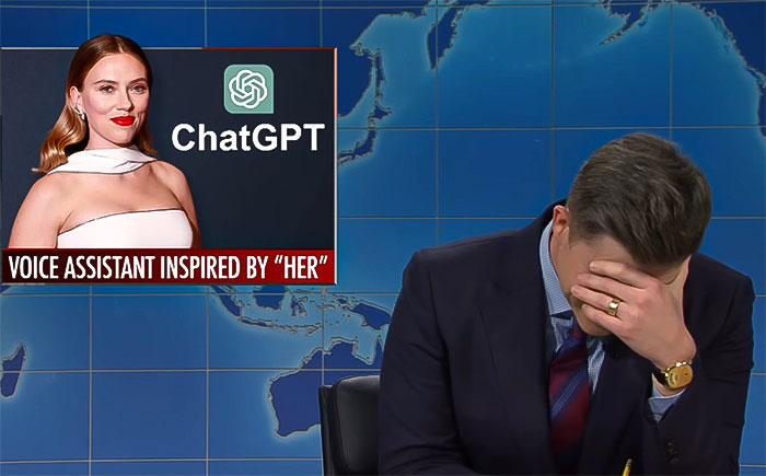 Scarlett Johansson “Blacked Out” Over Colin Jost’s Forced SNL Joke About Her Body Scarlett Johansson “Blacked Out” Over Colin Jost’s Forced SNL Joke About Her Body