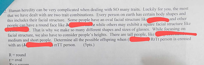 California Teacher Under Fire For “Racist” Biology Exam That Openly Mocked Students California Teacher Under Fire For “Racist” Biology Exam That Openly Mocked Students