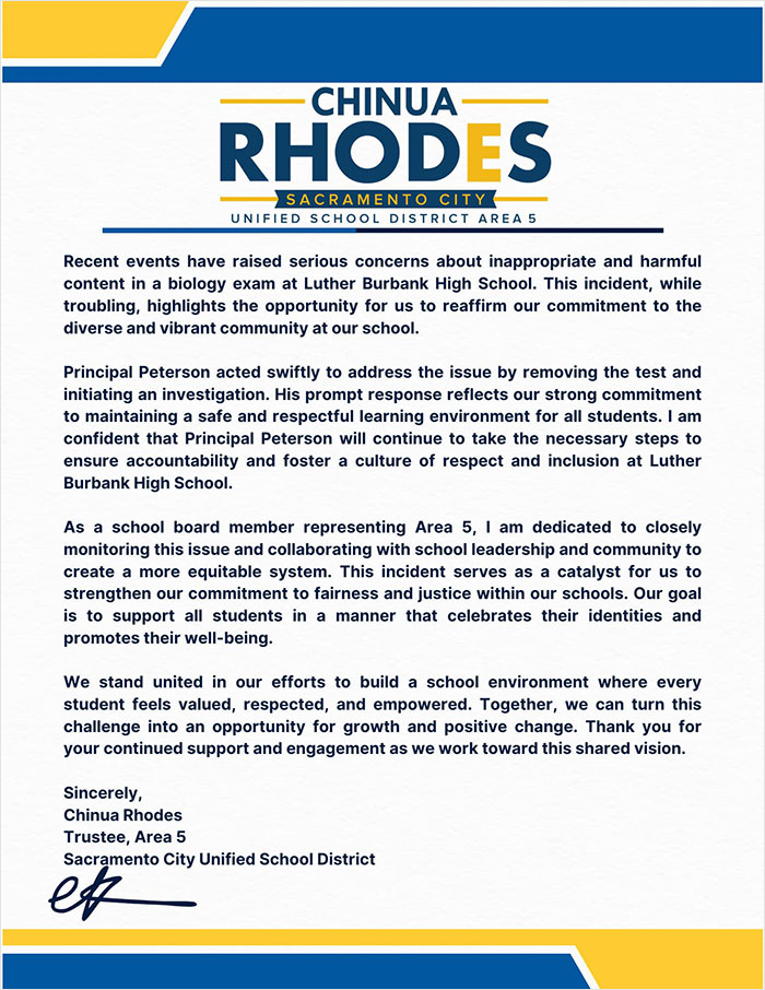 California Teacher Under Fire For “Racist” Biology Exam That Openly Mocked Students California Teacher Under Fire For “Racist” Biology Exam That Openly Mocked Students