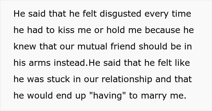 Woman Overhears Boyfriend Of 8 Years Saying She ‘Disgusts’ Him On His Birthday, Shatters Her Heart Woman Overhears Boyfriend Of 8 Years Saying She ‘Disgusts’ Him On His Birthday, Shatters Her Heart