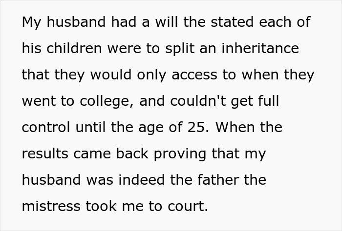 Widow Cuts Her Child’s Inheritance After Finding Out Her Husband Had A Mistress And Secret Kid Widow Cuts Her Child’s Inheritance After Finding Out Her Husband Had A Mistress And Secret Kid
