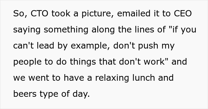 “Lead By Example”: CEO Forced To Backtrack His Return-To-Office Policy After Malicious Compliance “Lead By Example”: CEO Forced To Backtrack His Return-To-Office Policy After Malicious Compliance