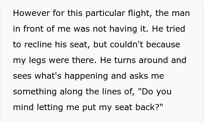 "I Wasn't Talking To You": Entitled Passenger Demands Reclining Seat, Gets Owned By The Copilot "I Wasn't Talking To You": Entitled Passenger Demands Reclining Seat, Gets Owned By The Copilot