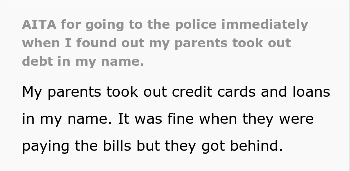 Student Discovers A $60k Loan In Their Name, Calls Police On Parents Who Secretly Took It Out Student Discovers A $60k Loan In Their Name, Calls Police On Parents Who Secretly Took It Out