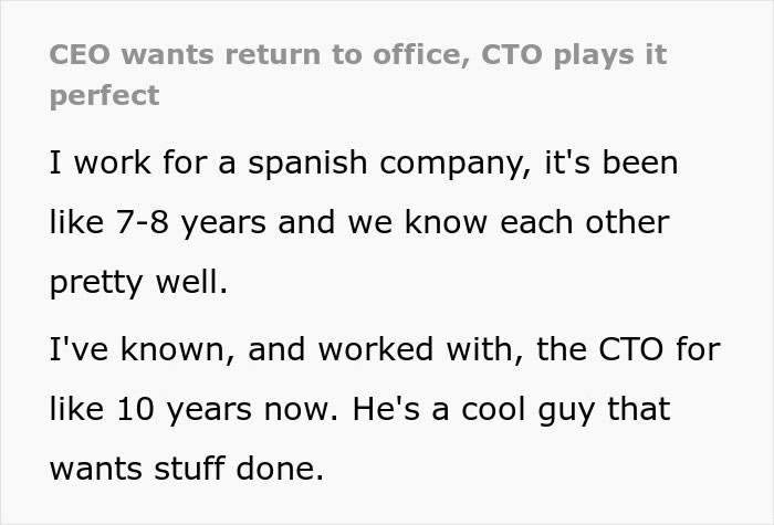 “Lead By Example”: CEO Forced To Backtrack His Return-To-Office Policy After Malicious Compliance “Lead By Example”: CEO Forced To Backtrack His Return-To-Office Policy After Malicious Compliance