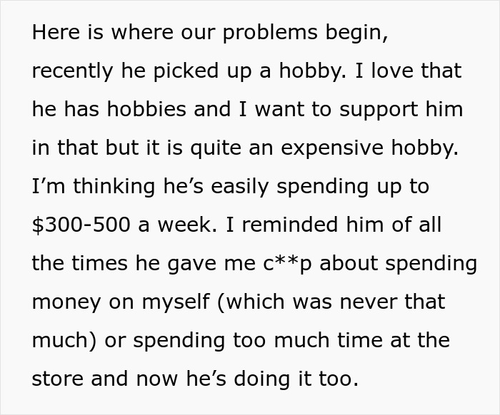“I Don’t Understand How Stressed He Gets”: Wife Calls Husband Out On His Expensive Hobby “I Don’t Understand How Stressed He Gets”: Wife Calls Husband Out On His Expensive Hobby