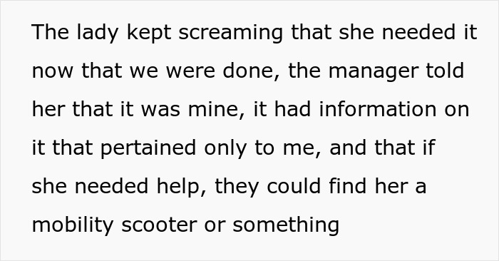 Lady Tries To Grab Man’s Rollator Wanting To Use It For Herself, Follows Him To His Car Lady Tries To Grab Man’s Rollator Wanting To Use It For Herself, Follows Him To His Car