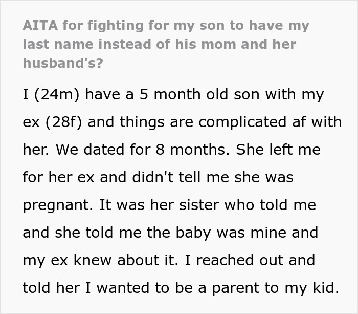 Man Finds Out His Ex Is Pregnant, Sues Her After Failed Attempt To Name Baby After Her New Husband Man Finds Out His Ex Is Pregnant, Sues Her After Failed Attempt To Name Baby After Her New Husband