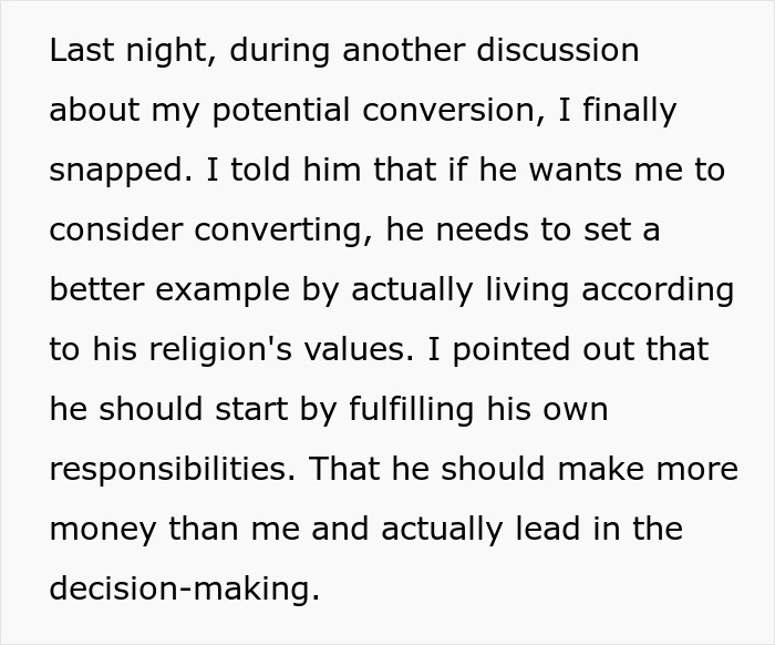 Woman Agrees To Convert If Husband Agrees To Actually Be A Good Christian, Triggers Him Woman Agrees To Convert If Husband Agrees To Actually Be A Good Christian, Triggers Him